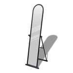 vidaXL Free Standing Floor Mirror Full Length Rectangular Black Durable