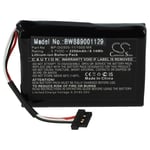vhbw Batterie compatible avec Mio cyclo 500 HC, 505 HC GPS compteur de vélo (2200mAh, 3,7V, Li-ion)