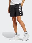 adidas Plus Size Linear Logo Shorts - Black, Black, Size 3Xl, Men