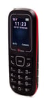 TTfone TT110 Cheap SOS Emergency Mobile Phone - Basic Simple Cheapest Senior Phone - Pay As You Go (Giff Gaff with £10 Credit, Red)