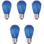 5-pack Deco Bulb LED-ljuskälla E27 12V Blå 30lm