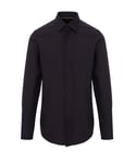 Hugo Boss Black Mens Slim Fit Shirt Dark Blue - Size 17 inch