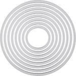 Sizzix 18657551 Big Shot Cercles Framelits Set de 8 Matrices de Découpe pour Machine Plastique Multicolore 16 x 1 x 25 cm