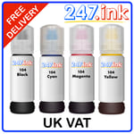 104 Ink Bottles for Epson EcoTank ET2715 ET2720 ET2726 ET2810 (Set of 4) non-oem