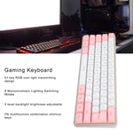 (White Pink) Color Combination Keyboard Gaming Keyboard Key Line
