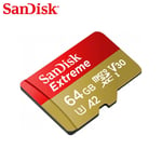 SanDisk Extreme 32GB 64GB 128GB microSD C10 UHS-I U3 V30 Card for Mobile Gaming