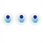 3 X NIVEA REFRESHINGLY SOFT MOISTURISING CREAM 50ml