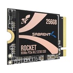 SABRENT 2230 M.2 NVMe Gen4 256Go SSD Interne, 4650Mo/s Lecture, PCIe 4.0 X4 Disque SSD Interne Compatible avec Steam Deck, Surface Pro, PC, NUC et Ordinateurs Portables (SB-2130-256GB)