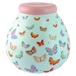 Hand Decorated Butterfly Money Pot Of Dreams Save Up & Smash Money Box Gift