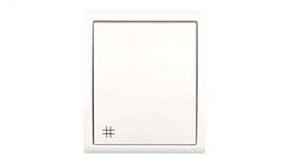 Kontakt-Simon AQW7/11 Interrupteur électrique Blanc – Accessoire couteau électrique (Blanc, en plastique, IP54, 250 V, 10 A, 60 mm)