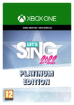 Let s Sing 2022 Platinum Edition - XBOX One,Xbox Series X,Xbox Series
