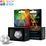 D20 Level Counter White Black Role Play All Dice Tell A Story 30MM Dice New
