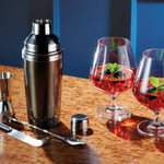 BarCraft Gin Cocktail Gift Set Silver