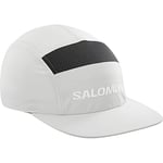 Salomon Runlife Unisex Cap, Quick Drying, Elasticated Closure, Lightweight, Five Panel Construction, Ideal for everyday wear, Grey, One Size