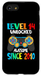 iPhone SE (2020) / 7 / 8 Level 14 Unlocked Awesome Since 2010-14th Birthday Gamer Case