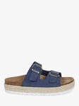 Celtic & Co. Double Buckle Suede Sliders