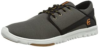 Etnies Men's Scout Skate Shoe, Dark Grey/Black/Orange, 4.5 UK
