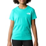 THE NORTH FACE Simple Dome T-Shirt Geyser Aqua 7/8 Years