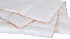 Sommartäcke - 100% rena vita myskdun - 140x200 cm - Lätt och luftigt sommarduntäcke från Borg Living