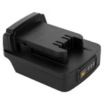 Annadue Black Battery Adapter Built‑in PCBA (for Makita Lithium‑ion Battery to for MILWAUKEE M18 battery), for Makita 18V BL1830 / BL1840 / BL1850 / BL1860 Li‑ion Battery.