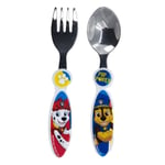 Cutlery Metal For Bambini. 2 Pieces Paw Patrol Pup Power