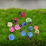 10pcs/pack Mini Plastic Ladybug Self-adhesive Ladybird Micro Lan 11*15mm