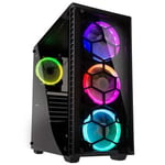 [Clearance] Kolink Observatory ATX Mid Tower RGB LED Tempered Glass PC Case