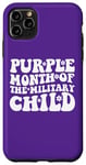 Coque pour iPhone 11 Pro Max Mois violet : Military of Mentality, sensibilisation des enfants, Purple Up