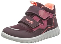 Superfit Baby Girl's Sport7 Mini Sneaker, Red Orange 5000, 4 UK Child