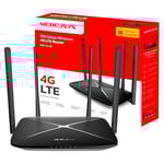 MERCUSYS MB115-4G TP-Link Routeur 4G WiFi N300Mbps, Box 4G SIM, 4G CAT4 Vitesse Jusqu'à 150Mbps, Configuration Facile, Clé 4G, Ports d'Antenne Externe 4G, Modem 4G, Déverrouillé Compatible Toute SIM