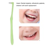 (Green)Single Interspace Brush Orthodontic Dental Toothbrush Braces Clean LLE
