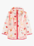 Joules Little Joule Girls' Rain Dance Showerproof Coat, Multi