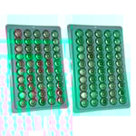 Förpackning med 50/100 Ag13 knappcell LR44 knappbatteri MP3-spelare leksaksklocka miniräknare zinkmanganbatteri 1,55 V [DB] 100 pieces