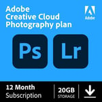 Adobe Creative Cloud Photography Plan 12månad(er) Prenumeration