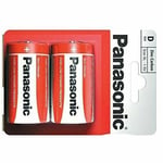 10 x Panasonic D Size Zinc Carbon Batteries LR20, MN1300, Mono, 13G, R20P, 1250