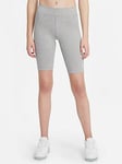 Nike NSW Essential Bike Shorts - Dark Grey Heather, Dark Grey Heather, Size Xs, Women
