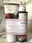 Korres Golden Passion Fruit Body Milk Cream Body Wash Cleanser Ladies Gift Set