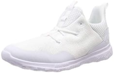 hummel Men's Actus Trainer Low-Top Sneakers, White (White 9001), 3.5 UK
