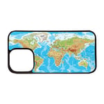 Karta över Världen iPhone 15 Plus Skal