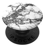 PopSockets: PopGrip Expanding Stand and Grip with a Swappable Top for Phones & Tablets - Black Sparkle Marble