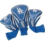 Team Golf MLB Los Angeles Dodgers Contour Golf Club Headcovers (3 Count) Numbered 1, 3, & X, Fits Oversized Drivers, Utility, Rescue & Fairway Clubs, Velour lined for Extra Club Protection