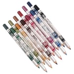12Pcs Colour Pro Eye Shadow Lip Liner Eyeliner Pen Pencil Makeup Beauty Set SH