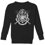 Harry Potter Hogwarts House Crest Kids' Sweatshirt - Black - 11-12 ans - Noir