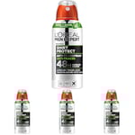L'Oréal Paris Men Expert Shirt Protect Déodorant Spray Homme Compressé 100 ml (Lot de 4)