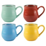 La Cafetière Coffee Drinking Colourful Bright Mysa Set of 4 Espresso Mugs 100ml