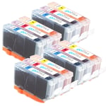 Go Inks 4 Compatible C/M/Y Sets of 3 Colour HP 364 XL Printer Ink Cartridges / non-OEM for Photosmart Printers (12 Inks)