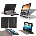 Housse Lenovo Yoga Tablet 2 8.0 Cuir Style Ultra Slim avec Stand (Yoga 2 830) - Etui coque noir de protection tablette Lenovo Yoga Tablet 2 8 pouces Full HD - accessoires pochette XEPTIO !
