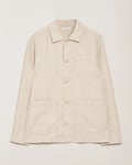 KnowledgeCotton Apparel Linen Overshirt Light Feather Grey