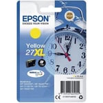 Genuine Epson 27XL Alarm Clock DURABrite Ultra Single Yellow Ink Cartridge