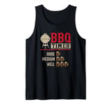 Funny BBQ Meat Cooking Timer Beer Grill Chef Barbecue Tank Top